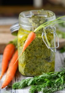 carrot top pesto