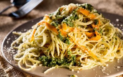 Angel Hair Pasta with Carrot Pesto