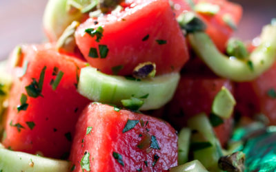 Thai Cucumber Basil and Watermelon Salad Recipe