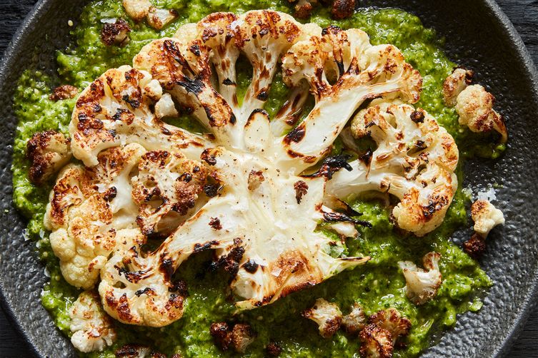 Herb-Crusted Cauliflower Steak Recipe