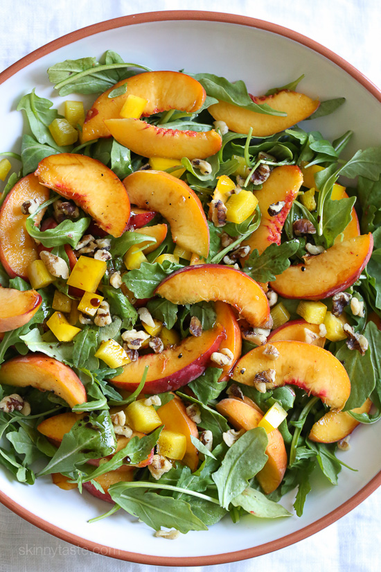 Peach and Summer Squash Salad