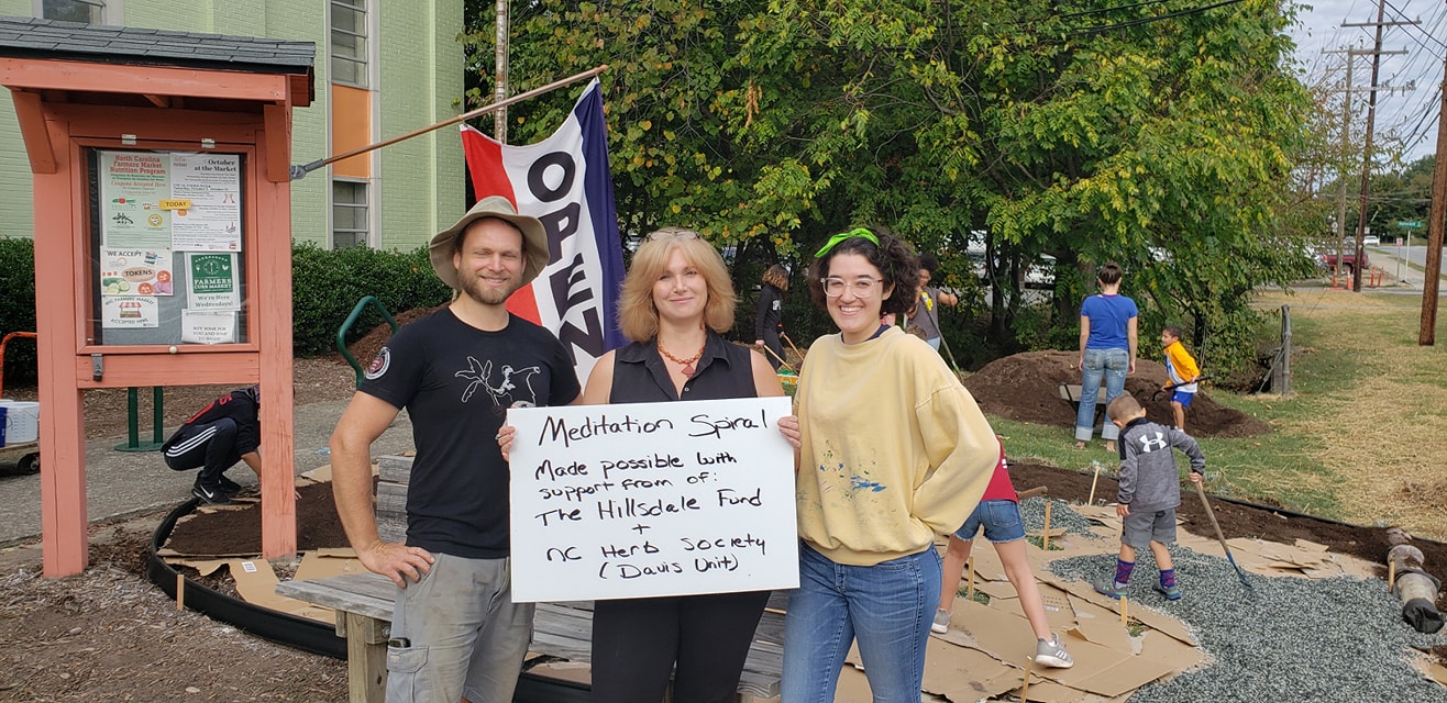 Installation of Meditation Spiral on the Market Campus