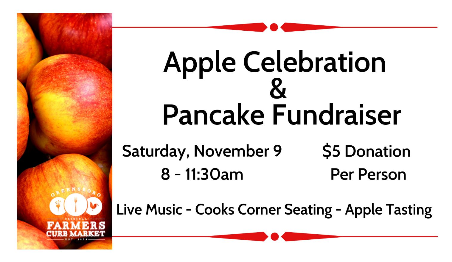 Apple Celebration & Pancake Day is Saturday, November 9, 2019