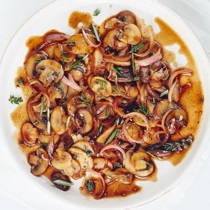 Recipe: Buttered Balsamic Mushrooms