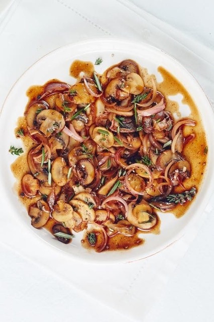 buttered balsamic mushrooms