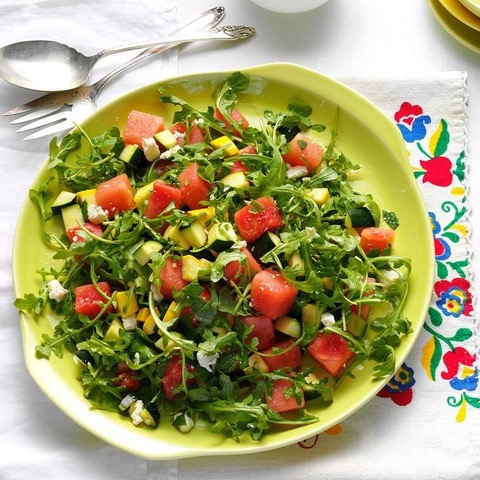 Recipe: Yellow Squash and Watermelon Salad