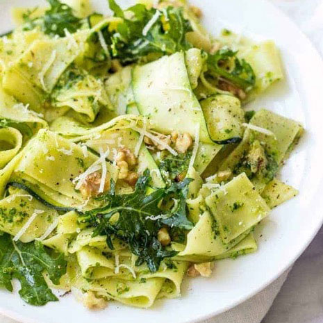 Recipe: Zucchini and Kale Pesto Pasta