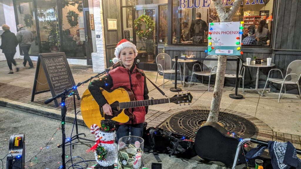 Finn Phoenix plays for Made 4 the Holidays