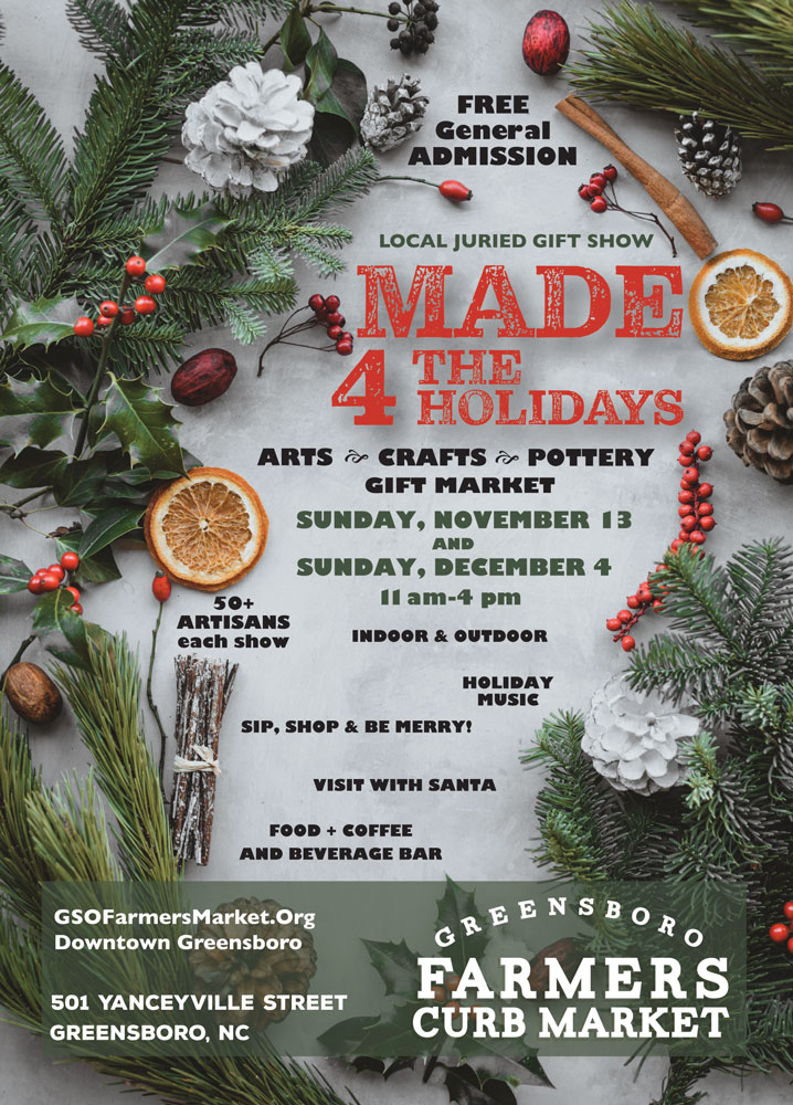 November and December Events at the Market