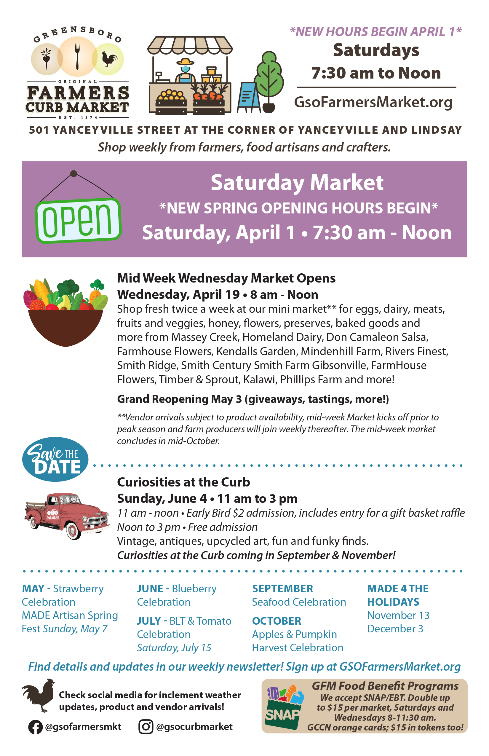 April – June Market Events