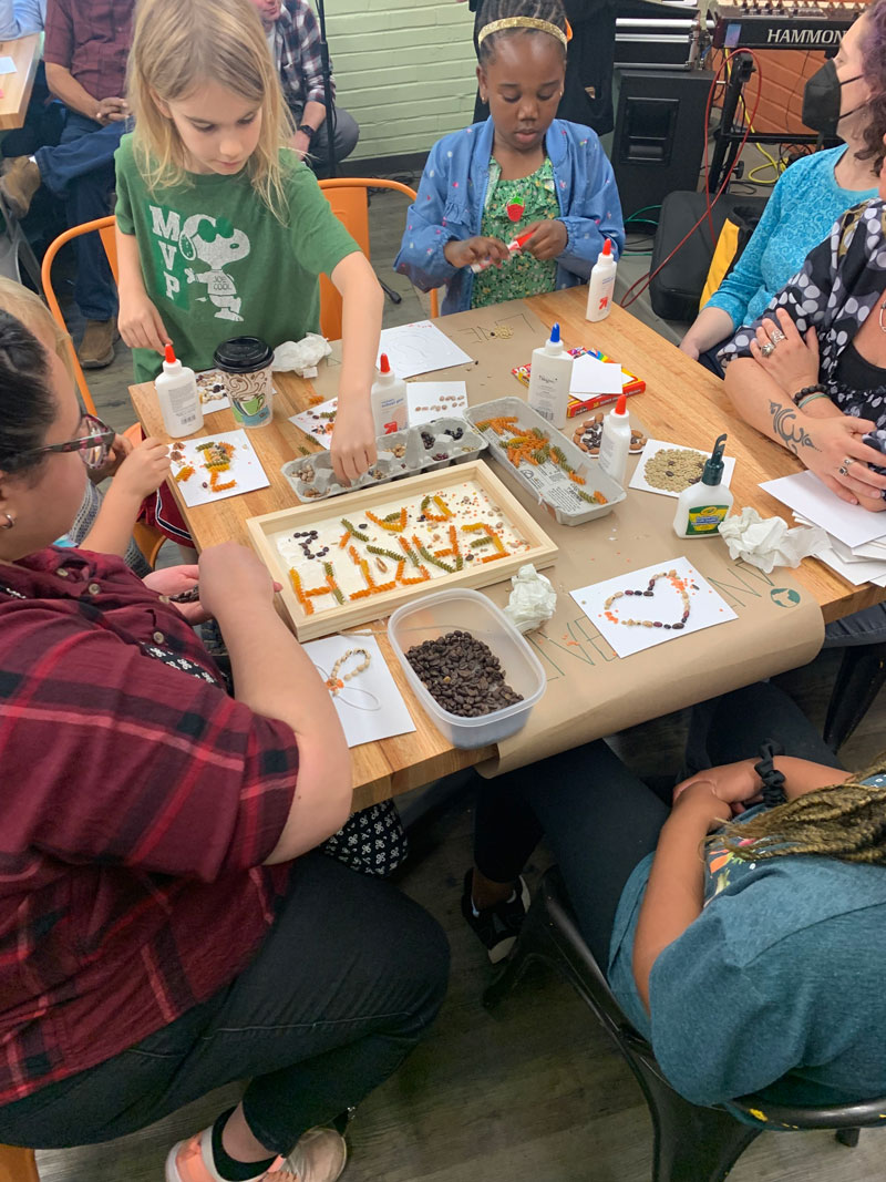 All ages enjoyed free reuse activities and learned about sustainability at Earth Day Celebration at the Curb