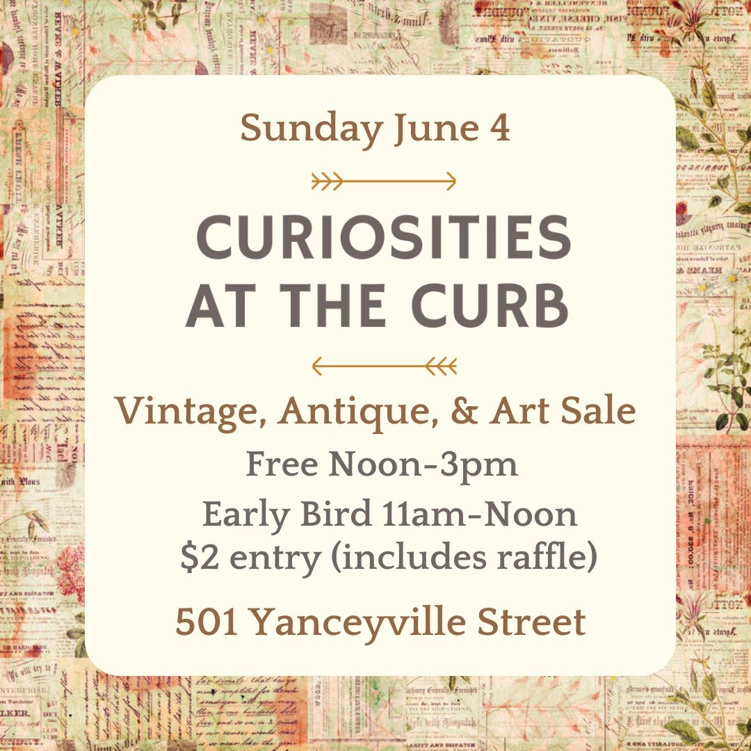 Curiosities at the Curb Vintage, Antique & Art Sale