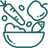 line drawing of fresh food